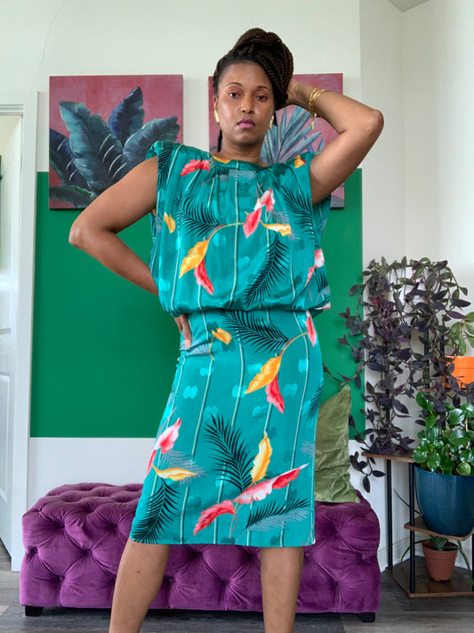 Vintage Tropical Dress